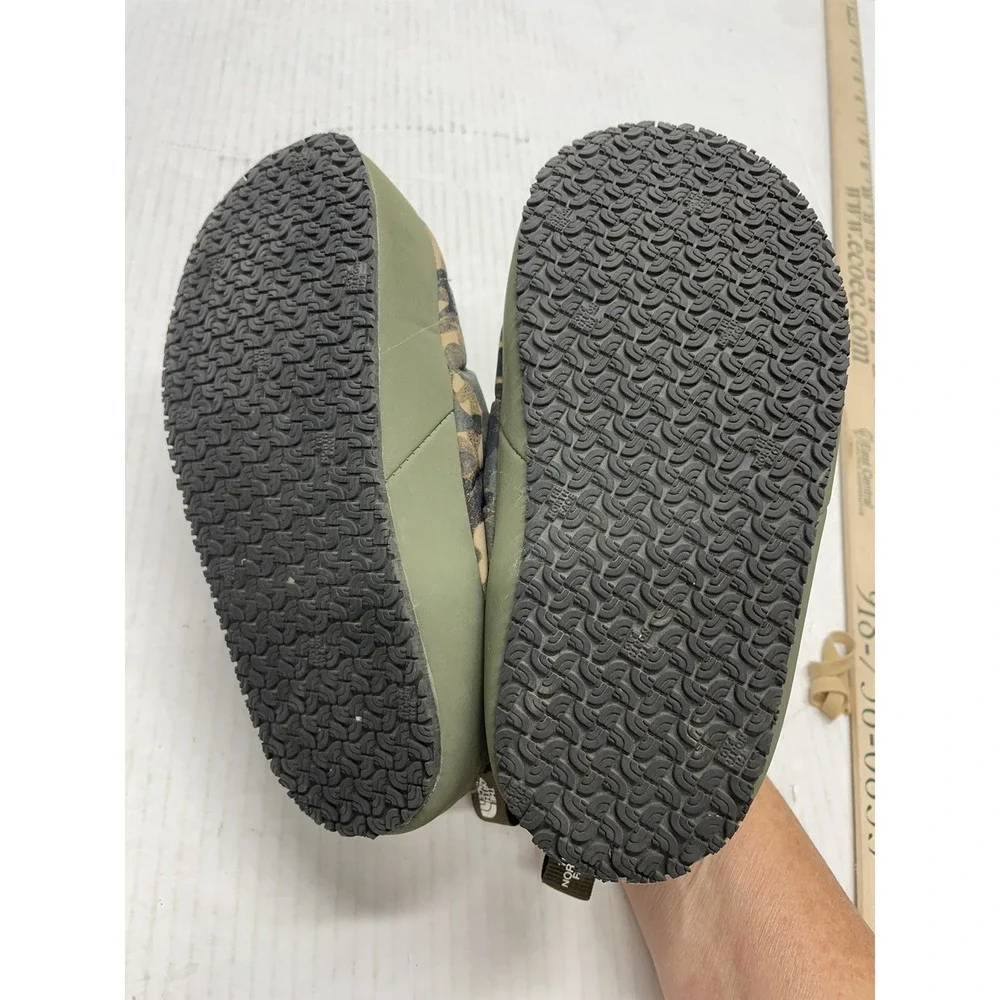 The North Face Kids Camouflage Green Slip-On Slippers
